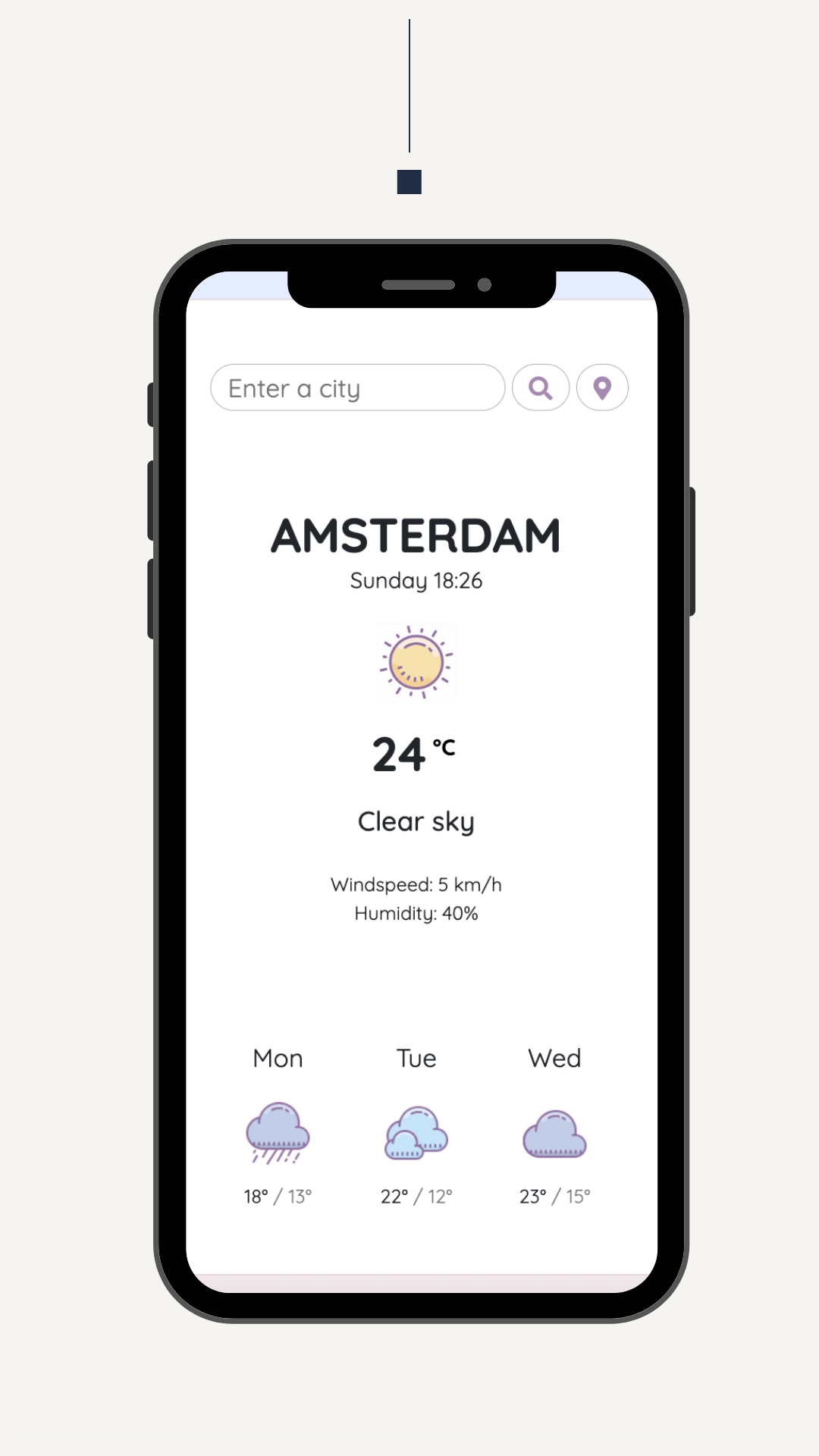 Weather App React project